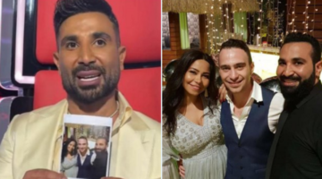 تعليق جريء.. أحمد سعد يرد على صورة زفاف شيرين وحسام حبيب